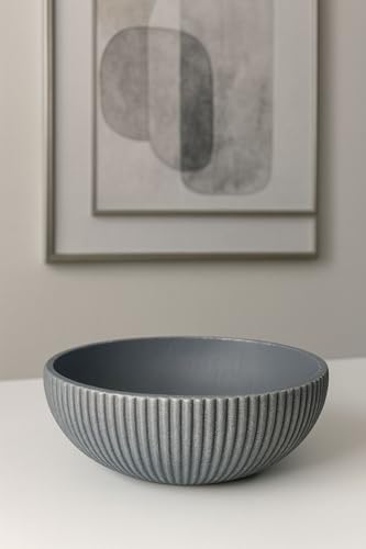 Toptan Modern Gri Dekor Kase 27 cm