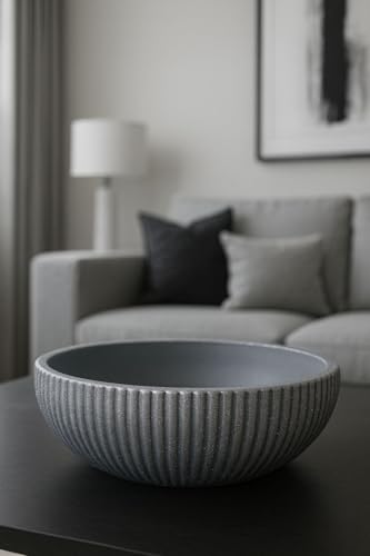 Toptan Modern Gri Dekor Kase 27 cm