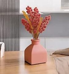 Toptan Mini Pembe Dekoratif Vazo 7 cm