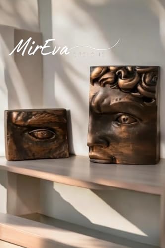 Toptan İki Parça Soyut Yüz Heykel Seti 18×12 cm