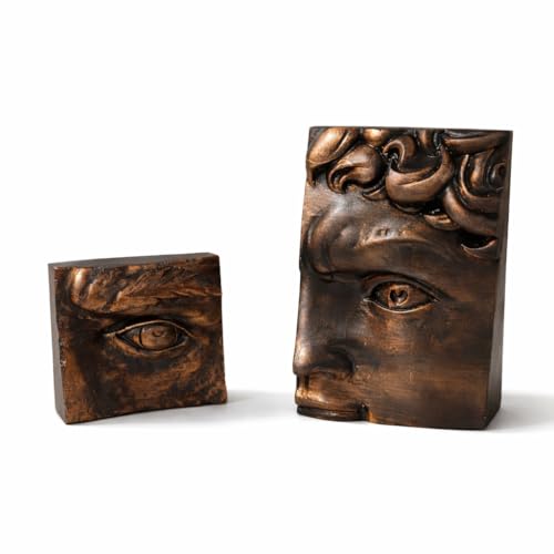Toptan İki Parça Soyut Yüz Heykel Seti 18×12 cm