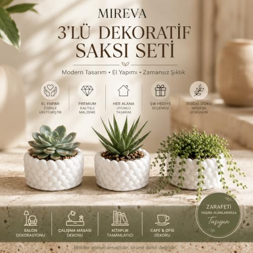 Toptan 3’lü Mini Saksı Seti 5 cm