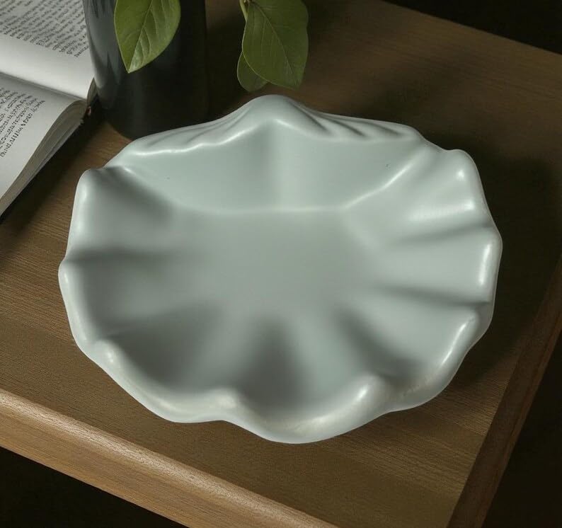 Toptan Yeşil İstiridye Takı & Anahtarlık Tabağı 7×17 cm