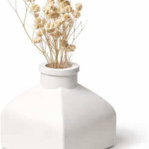 Toptan Minimalist Beyaz Mini Vazo 7 cm